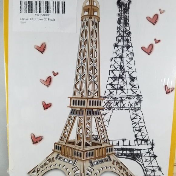 New-land Woodcraft Assembly Kit Eiffel Tower 3D Puzzle Laser Cut XF-G001D - Picture 10 of 10